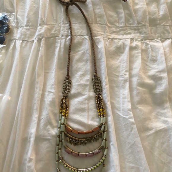 Anthropologie Layers on Blue Necklace - Picture 5 of 7